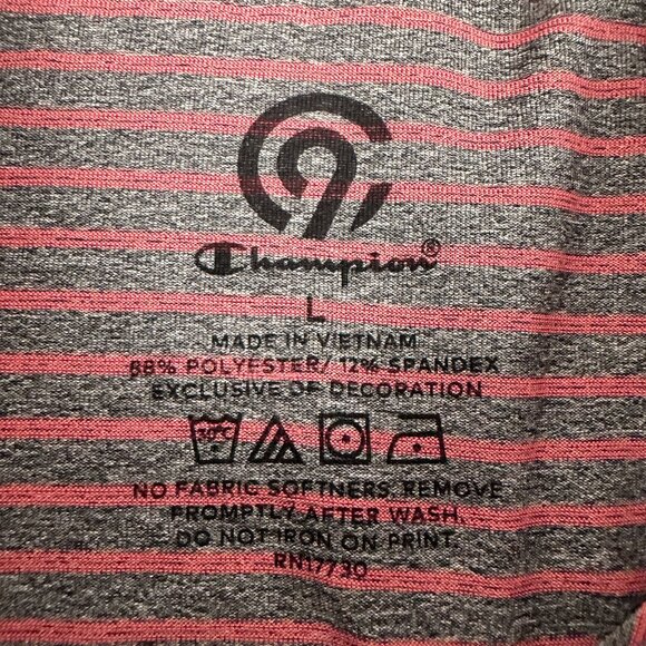 C9 by Champion Mens Size Large Striped Performance Polo Shirt - Picture 4 of 4